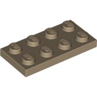 Lego destička 2x4, tmavě béžová (4497077, 4267874)
